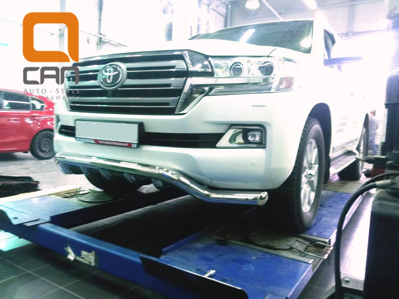 'АКЦИЯ!!! Защита переднего бампера волна Toyota Land Cruiser 200 с 2015'