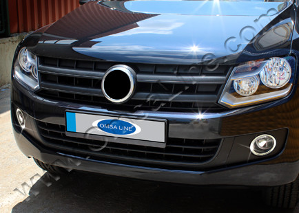 'Окантовка на противотуманные фонари Volkswagen Amarok 2010-2012'