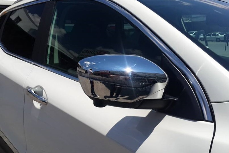 'Накладки на зеркала (Abs хром) Nissan X-Trail с 2014'