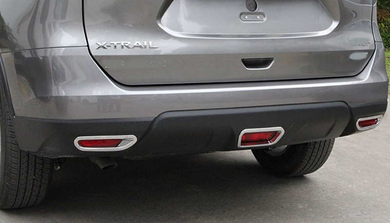 'Окантовка на задние противотуманные фары, хром Nissan X-Trail с 2014'