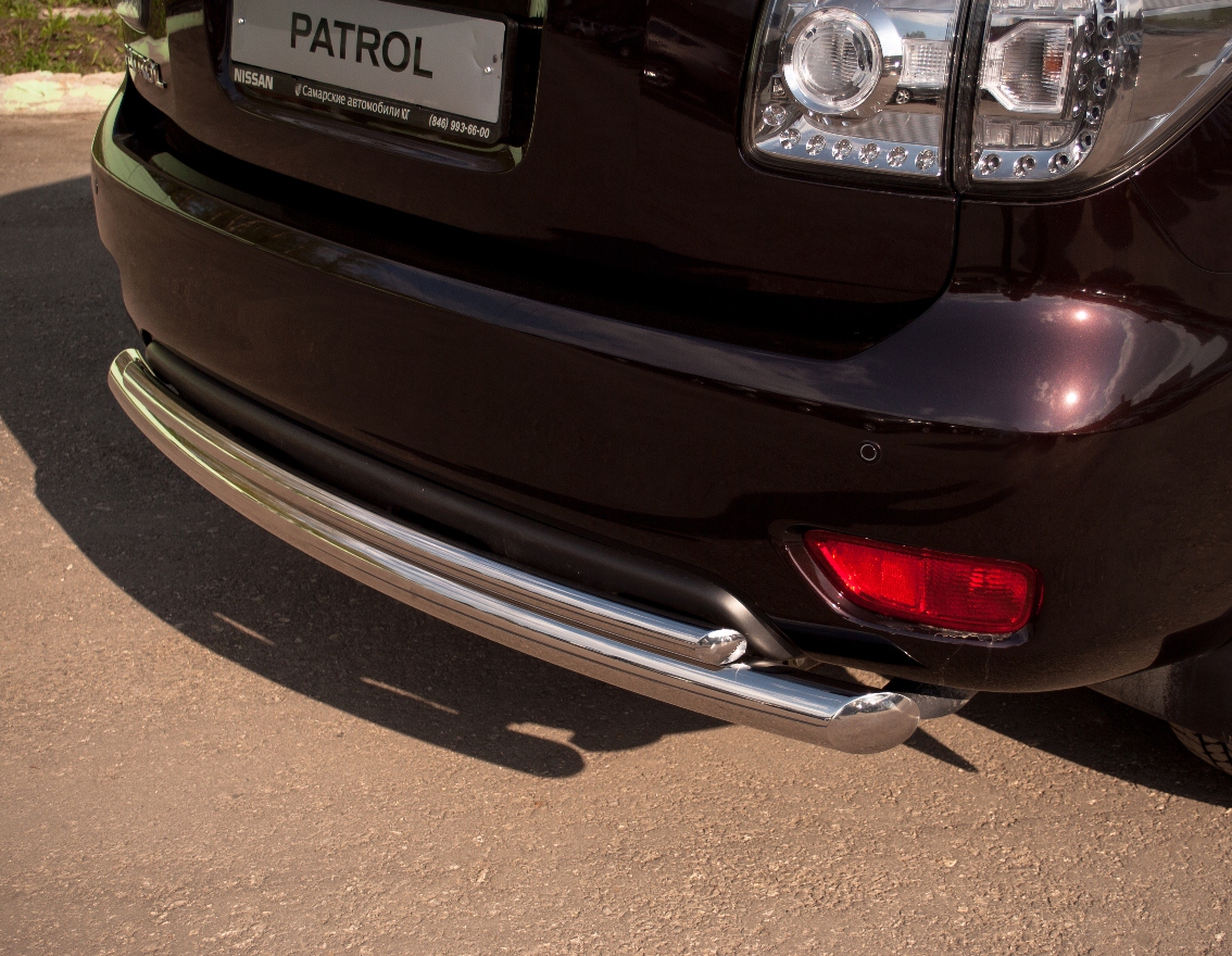 Nissan Patrol 2010-2013 защита заднего бампера d76/42 PAZ-000783