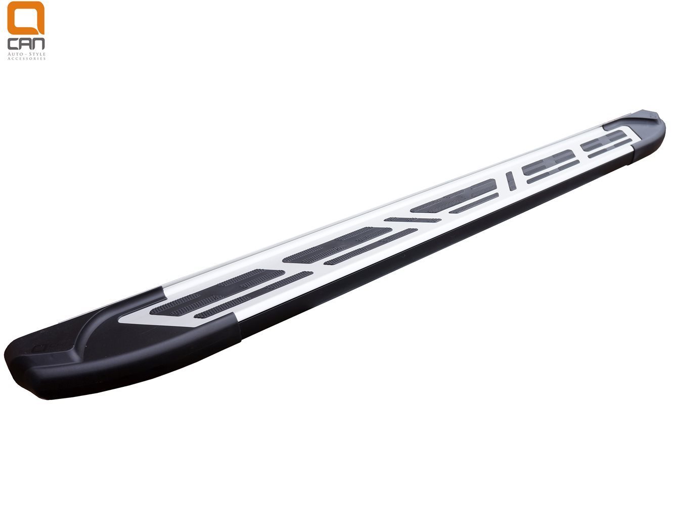 Пороги алюминиевые Nissan X-Trail с 2014 (Corund Silver)