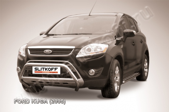 Защита переднего бампера Ford Kuga 2008-2012 (низкая)