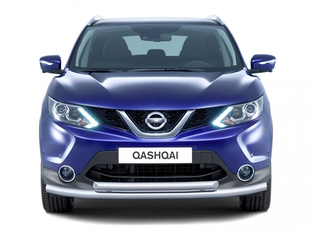 Защита переднего бампера Nissan Qashqai с 2014-2016 двойная