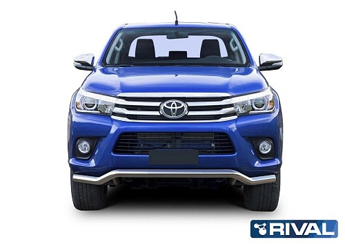 Защита переднего бампера Toyota Hilux с 2015 d57 волна