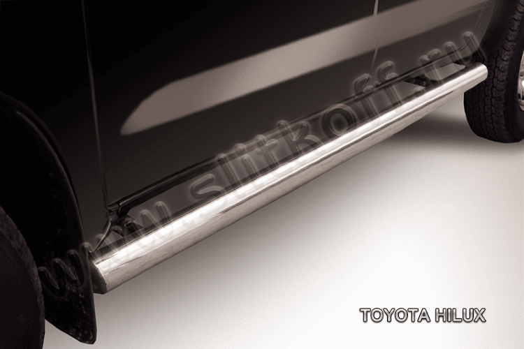 'Защита порогов d76 труба Toyota HILUX (2011) рестайлинг'