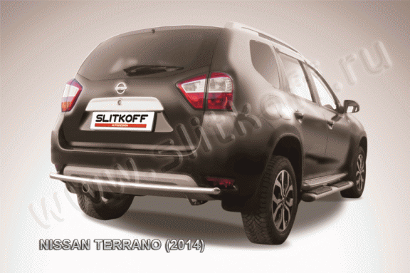 Защита заднего бампера Nissan Terrano с 2014 