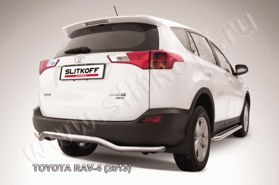 Защита заднего бампера Toyota RAV4 с 2013 (Волна)