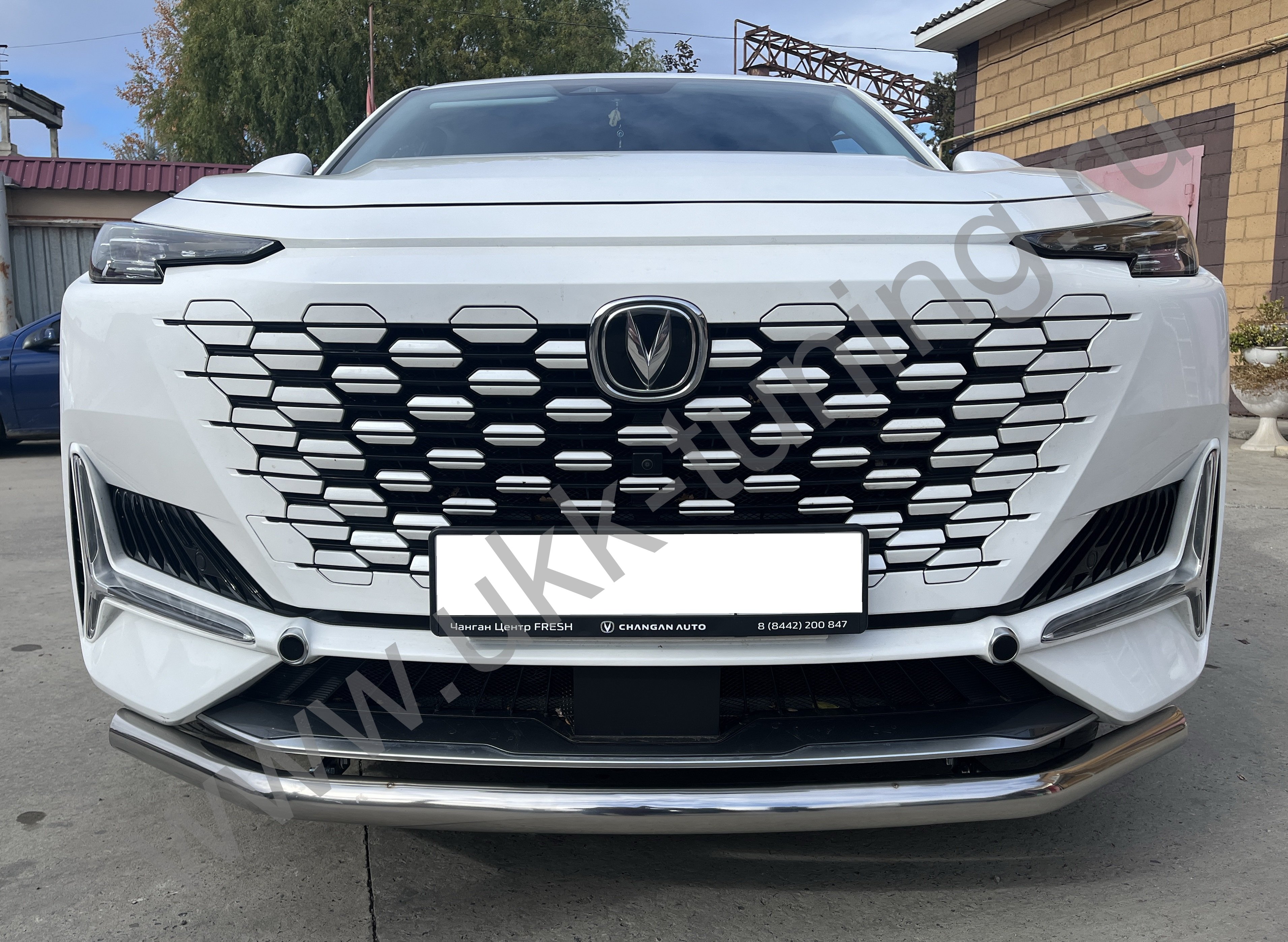 Защита переднего бампера Changan UNI-K с 2022