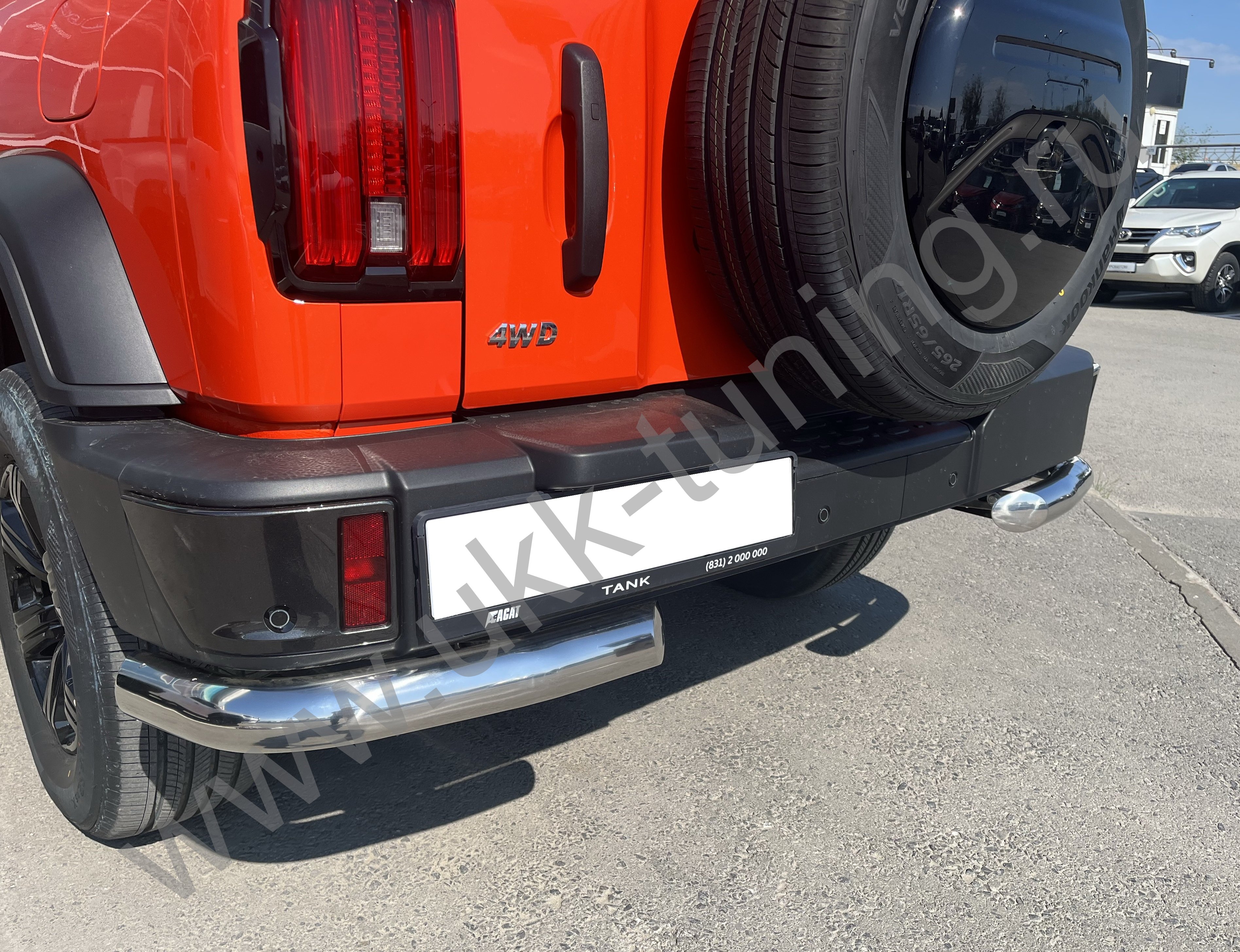 Защита заднего бампера угловая Tank 300 с 2023