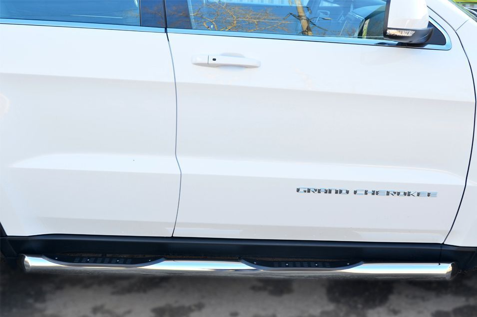 JEEP Grand Cherokee 2013 Защита порогов d76 с накладкой (вариант 1) JGCT-0015301