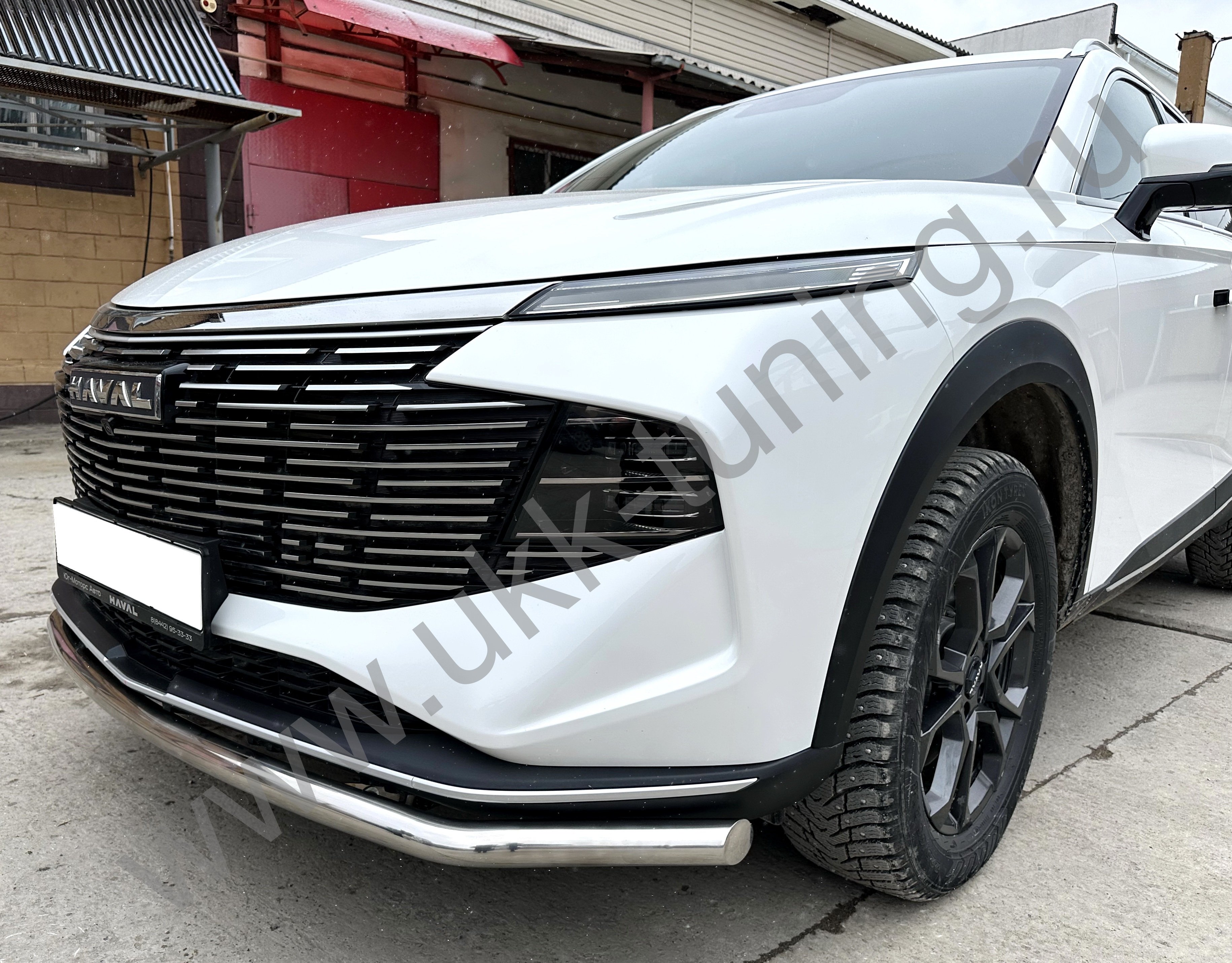 Защита переднего бампера Haval F7 c 2024