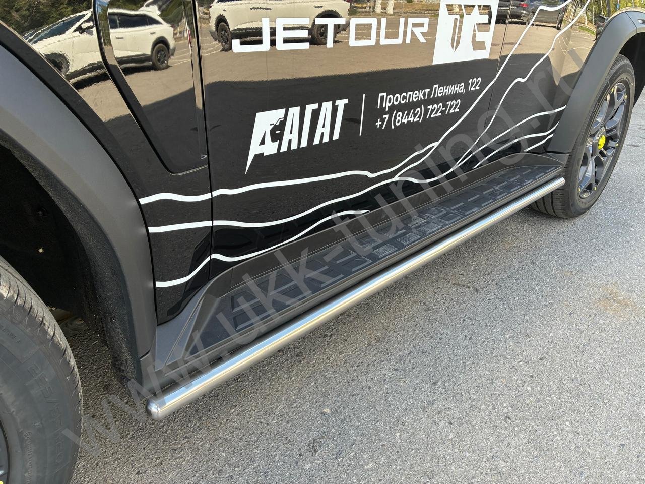 Боковые подножки Jetour T2 с 2024 труба