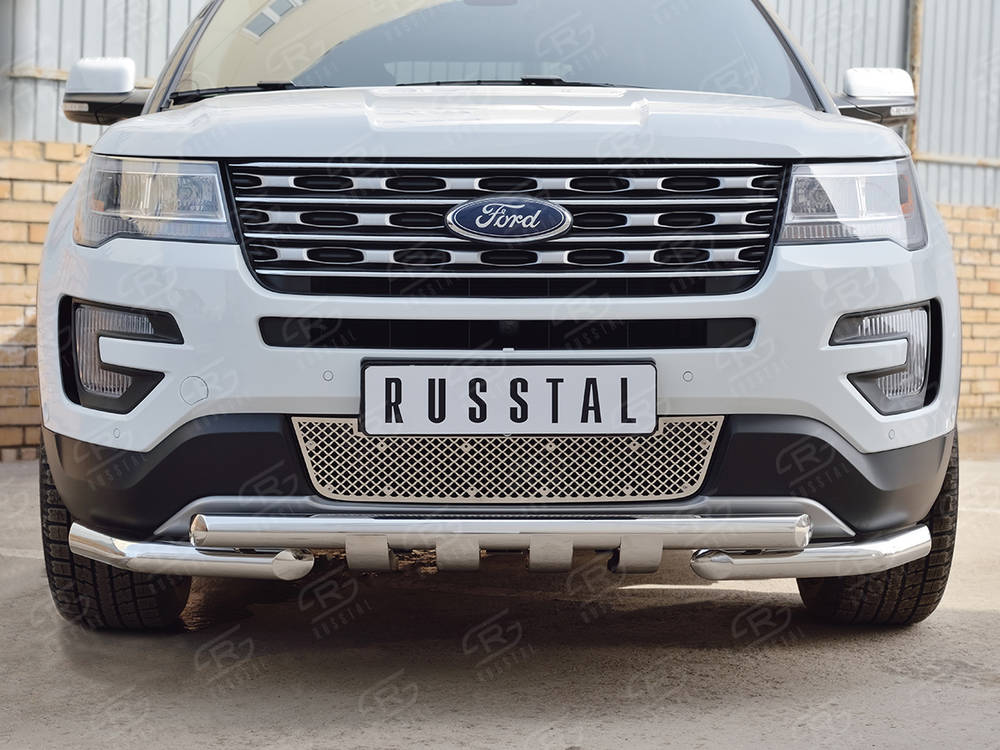 FORD EXPLORER 2016-2017 Решетка радиатора лист нерж RRFEXP16-01