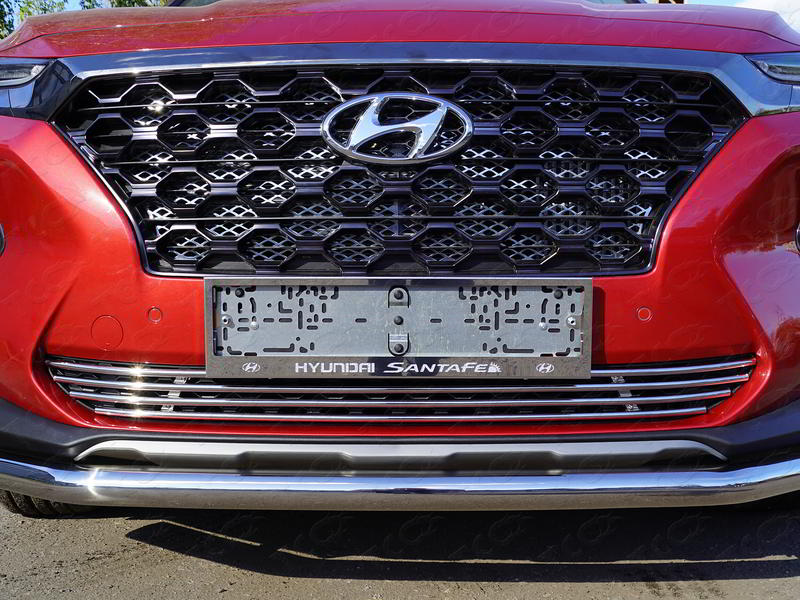 Защитная решетка радиатора для Hyundai Santa Fe 2018-