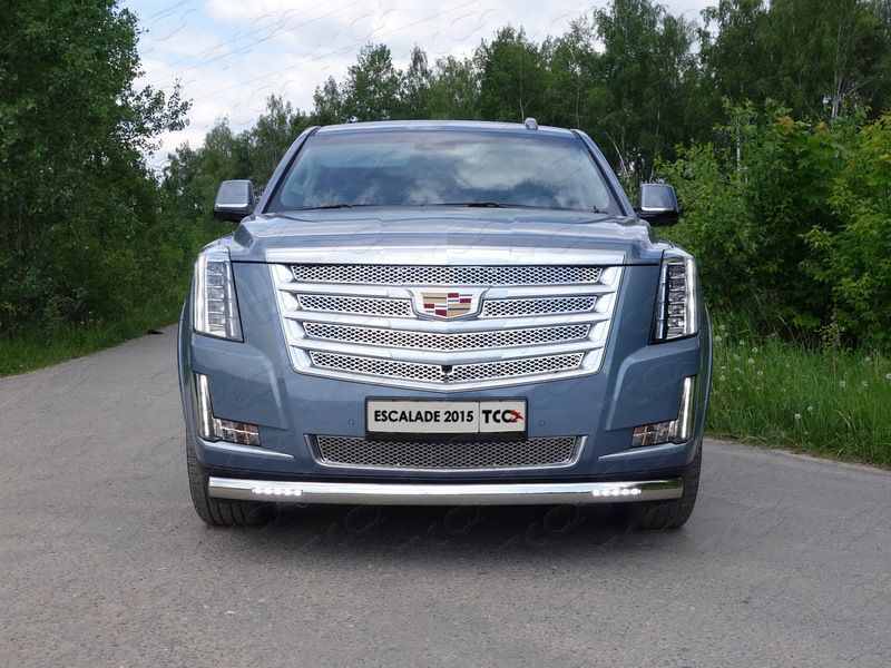 Решетка радиатора верхняя CADILLAC ESCALADE 2015- (лист) (кроме компл Platunum)