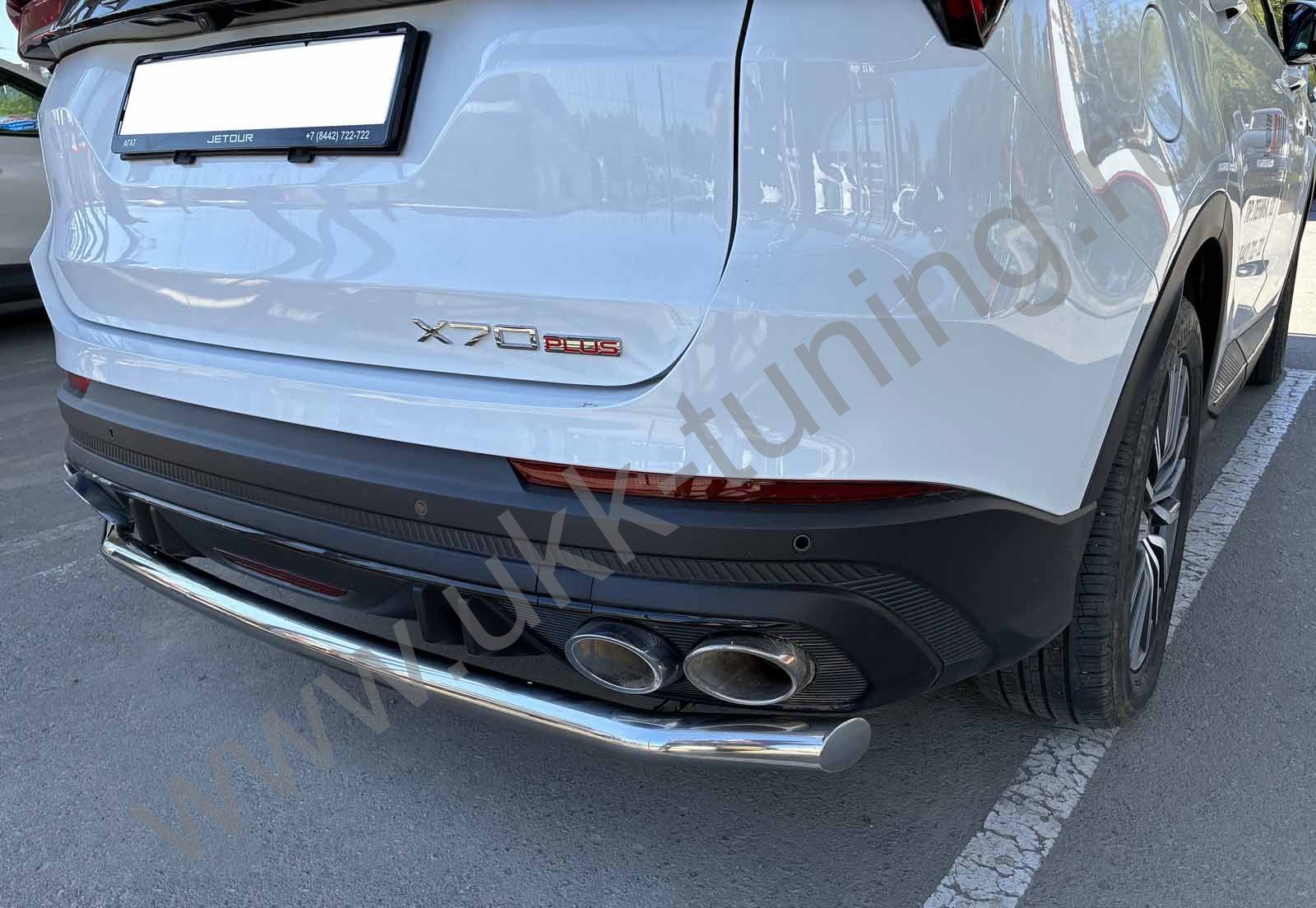 Защита заднего бампера Jetour X70 Plus с 2023