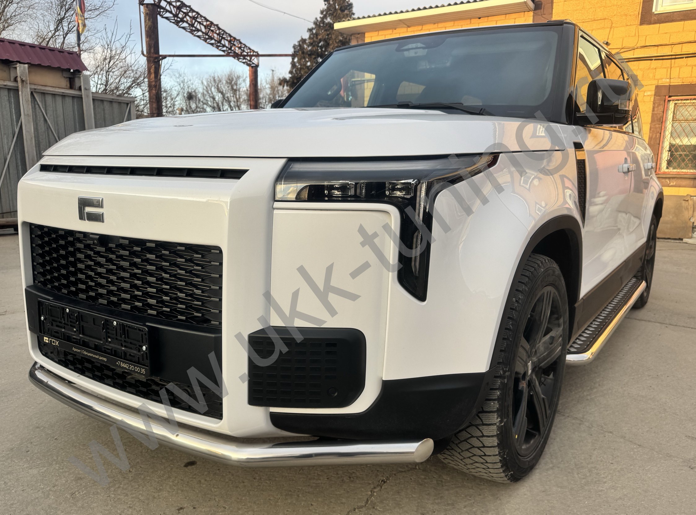 Защита переднего бампера ROX 01