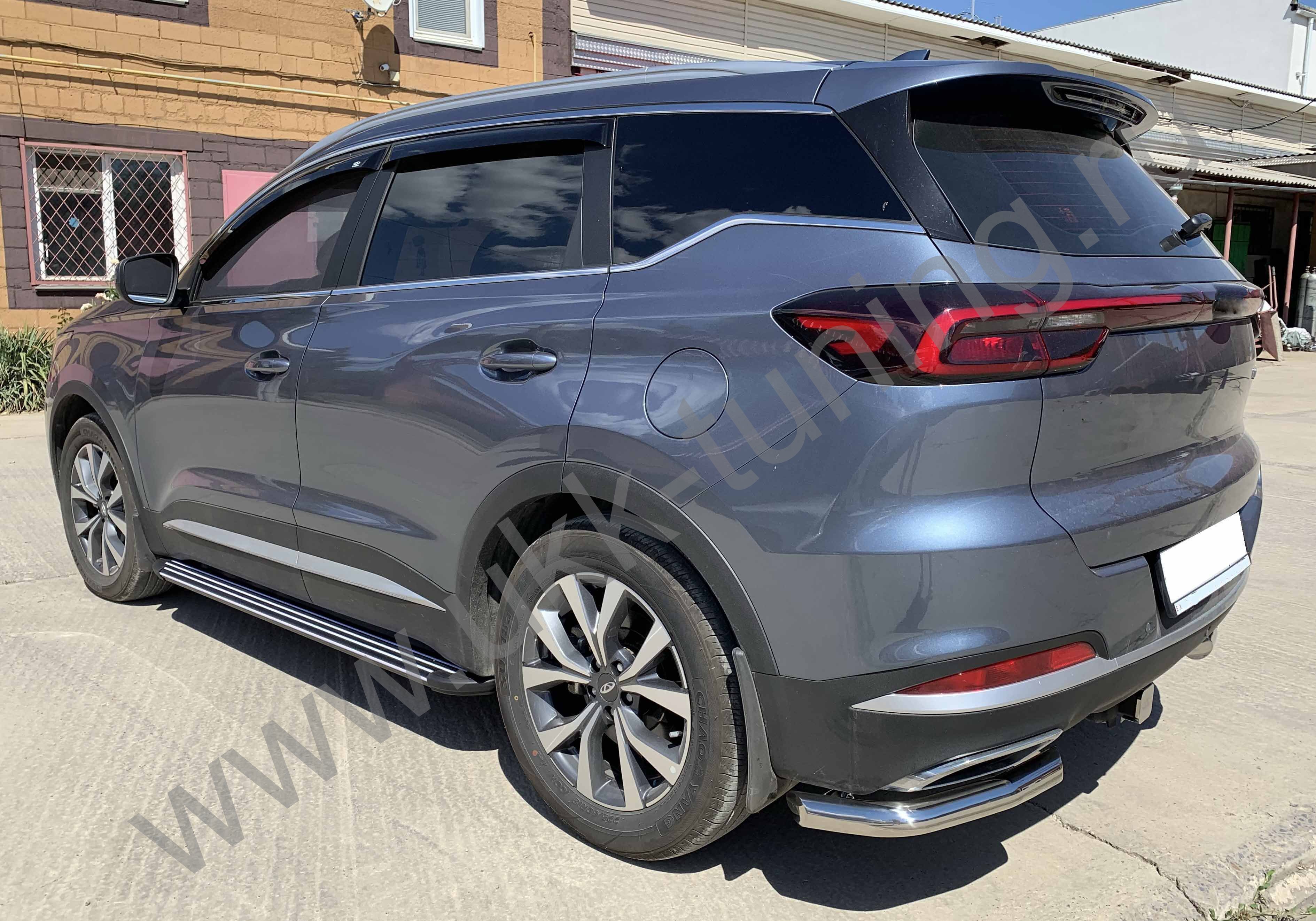 Защита заднего бампера угловая Xcite X-Cross 7 с 2024