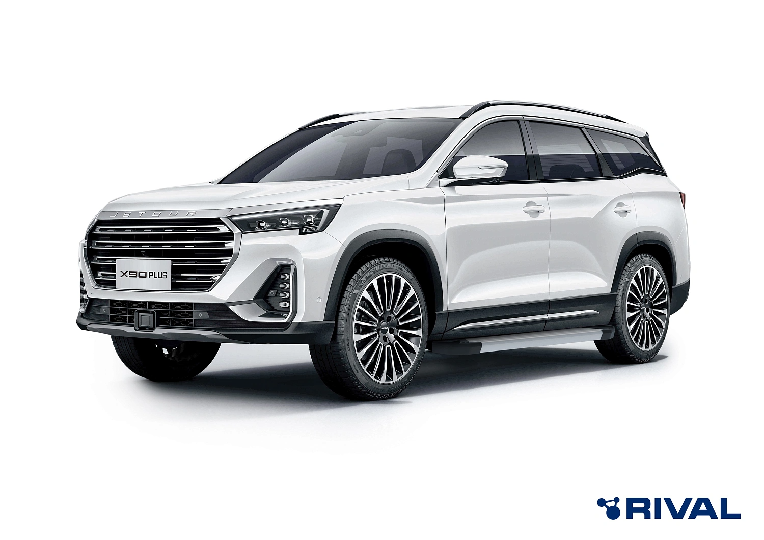 Боковые подножки "Black" для Jetour X90 Plus с 2023 Боковые подножки "Black" для Jetour X90 Plus с 2023