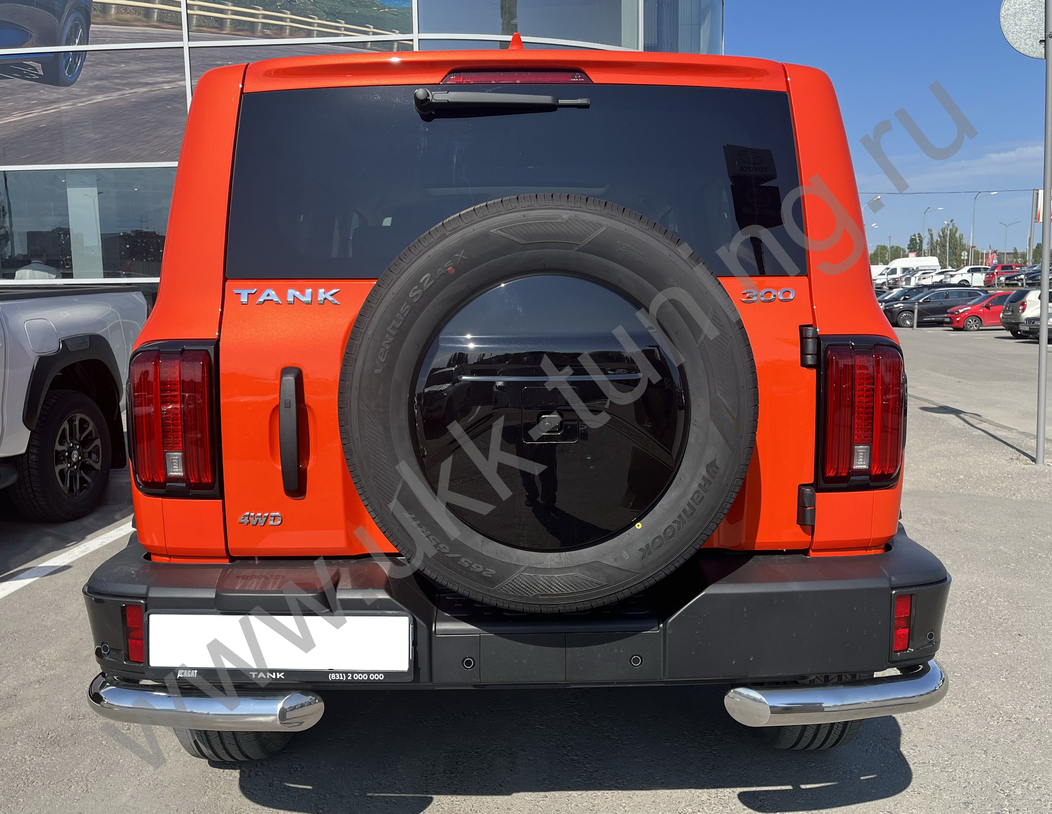 Защита заднего бампера угловая Tank 300 с 2023