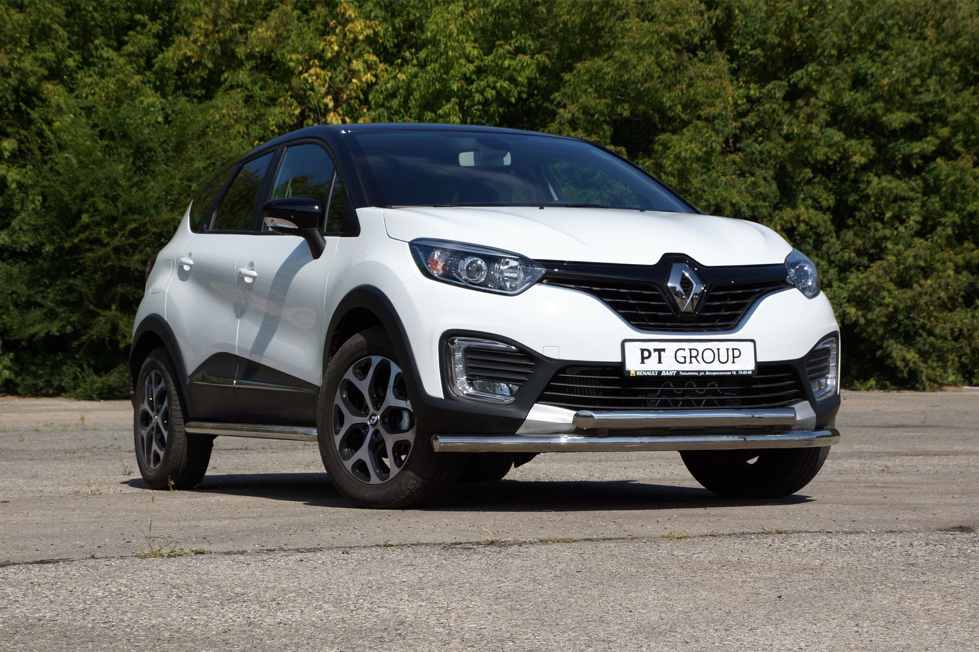 Защита переднего бампера Renault Kaptur с 2016 двойная Защита переднего бампера Renault Kaptur с 2016 двойная