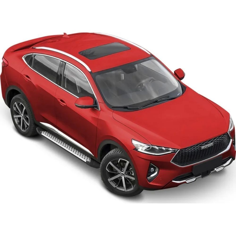 Боковые подножки Haval F7 с 2024 площадка Bmw-Style