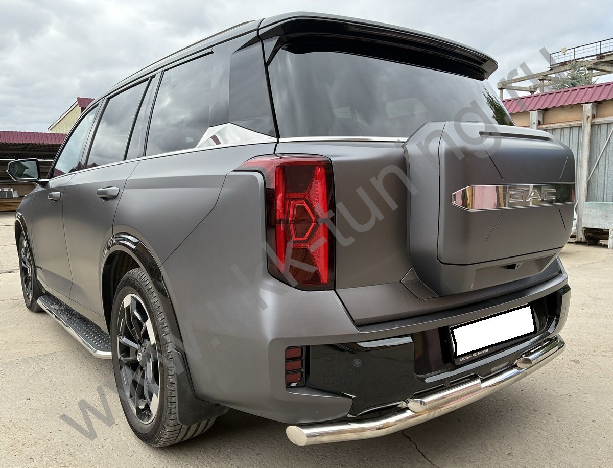 Защита заднего бампера двойная GAC GS8 с 2025