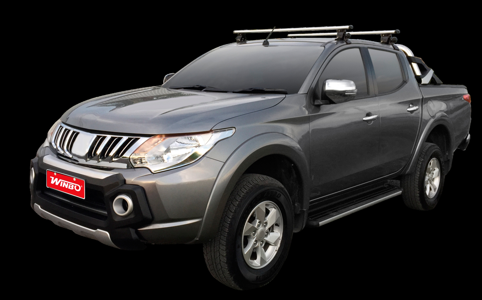 Боковые подножки Mitsubishi L200 с 2015-2019  Боковые подножки Mitsubishi L200 с 2015-2019