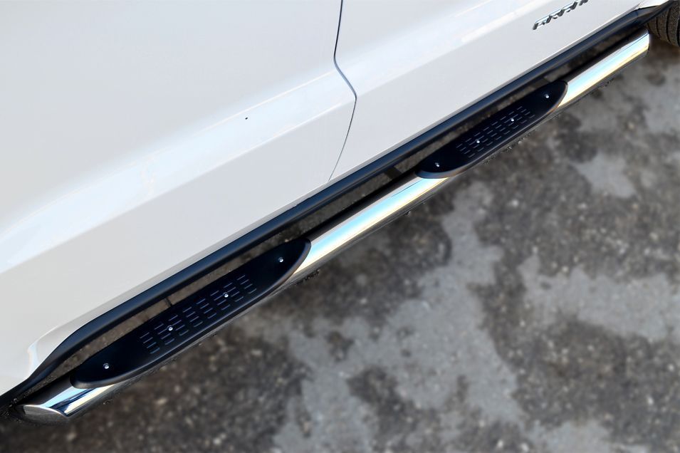 JEEP Grand Cherokee 2013 Защита порогов d76 с накладкой (вариант 1) JGCT-0015301