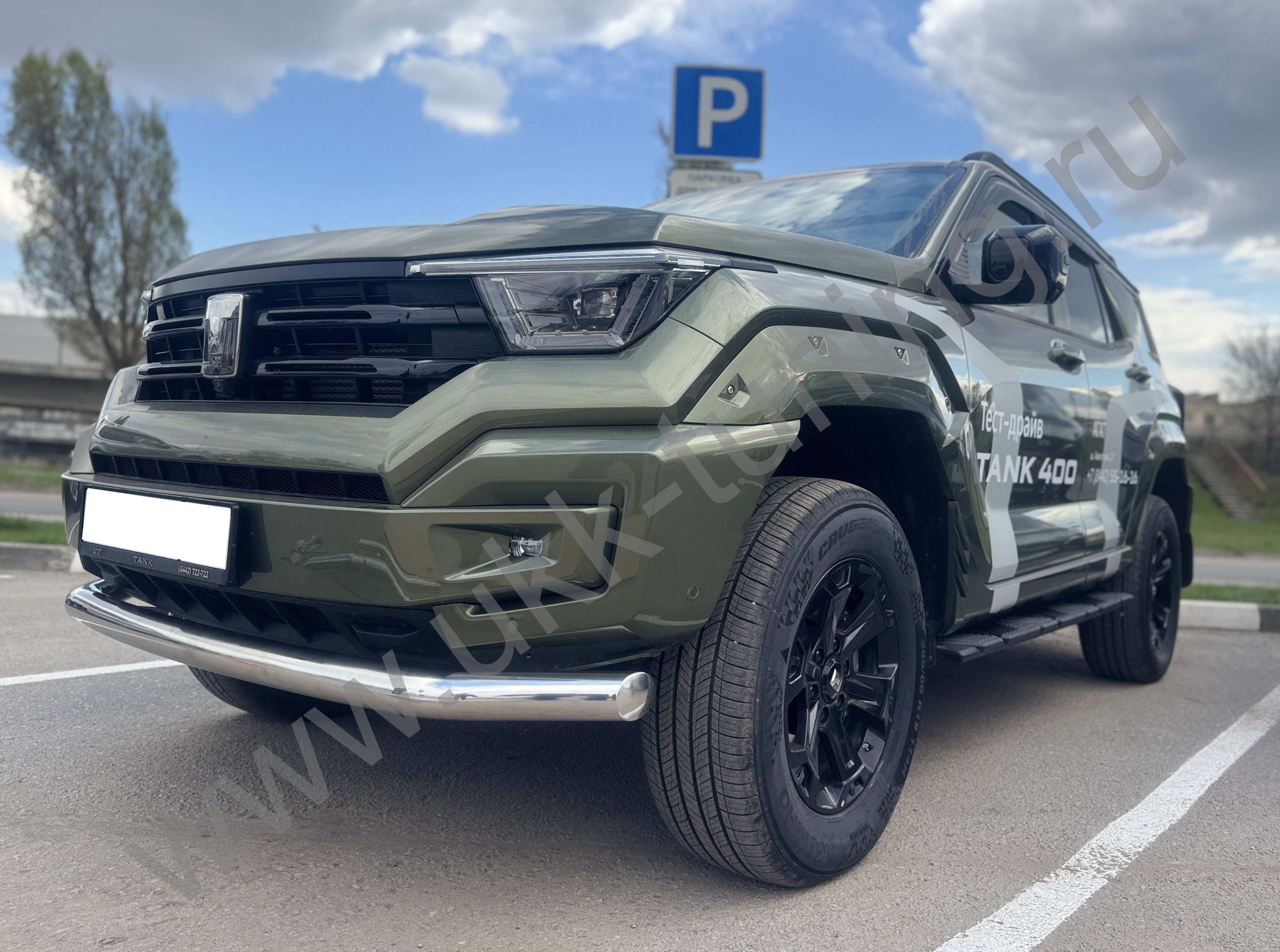 Защита переднего бампера Tank 400 с 2023