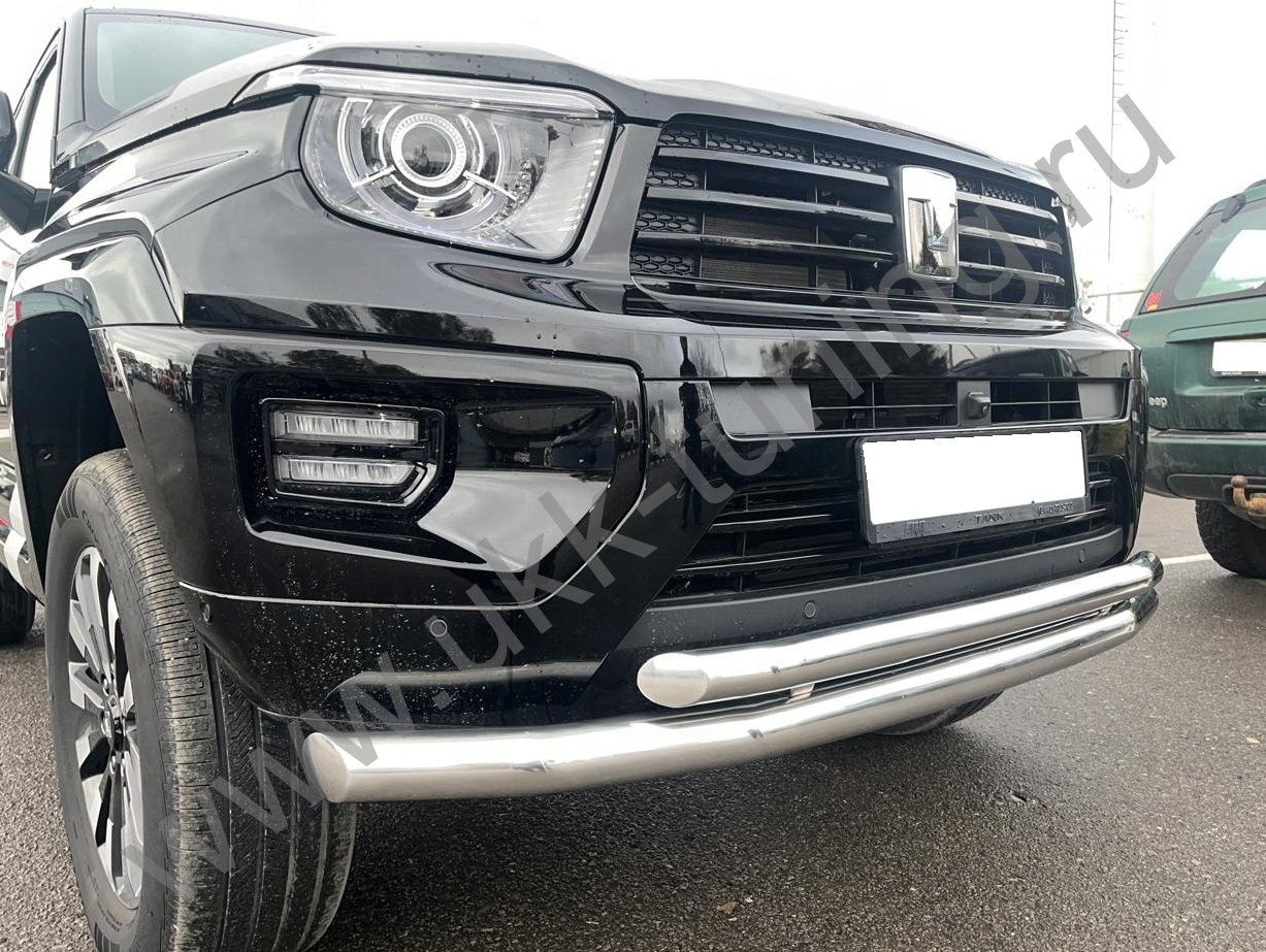 Защита переднего бампера двойная Tank 700 с 2024