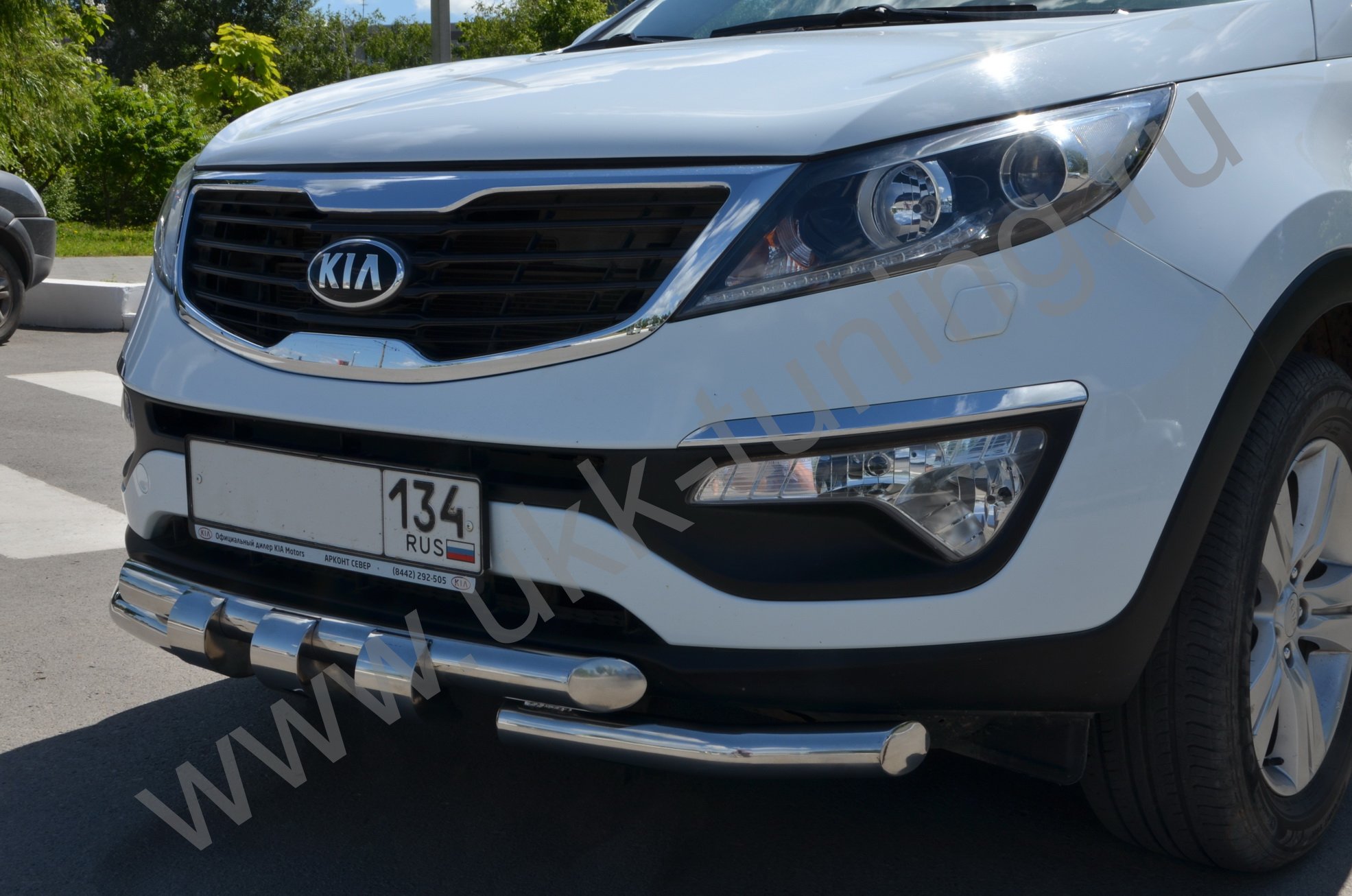 Защита переднего бампера G Kia Sportage 3 с 2010-2015