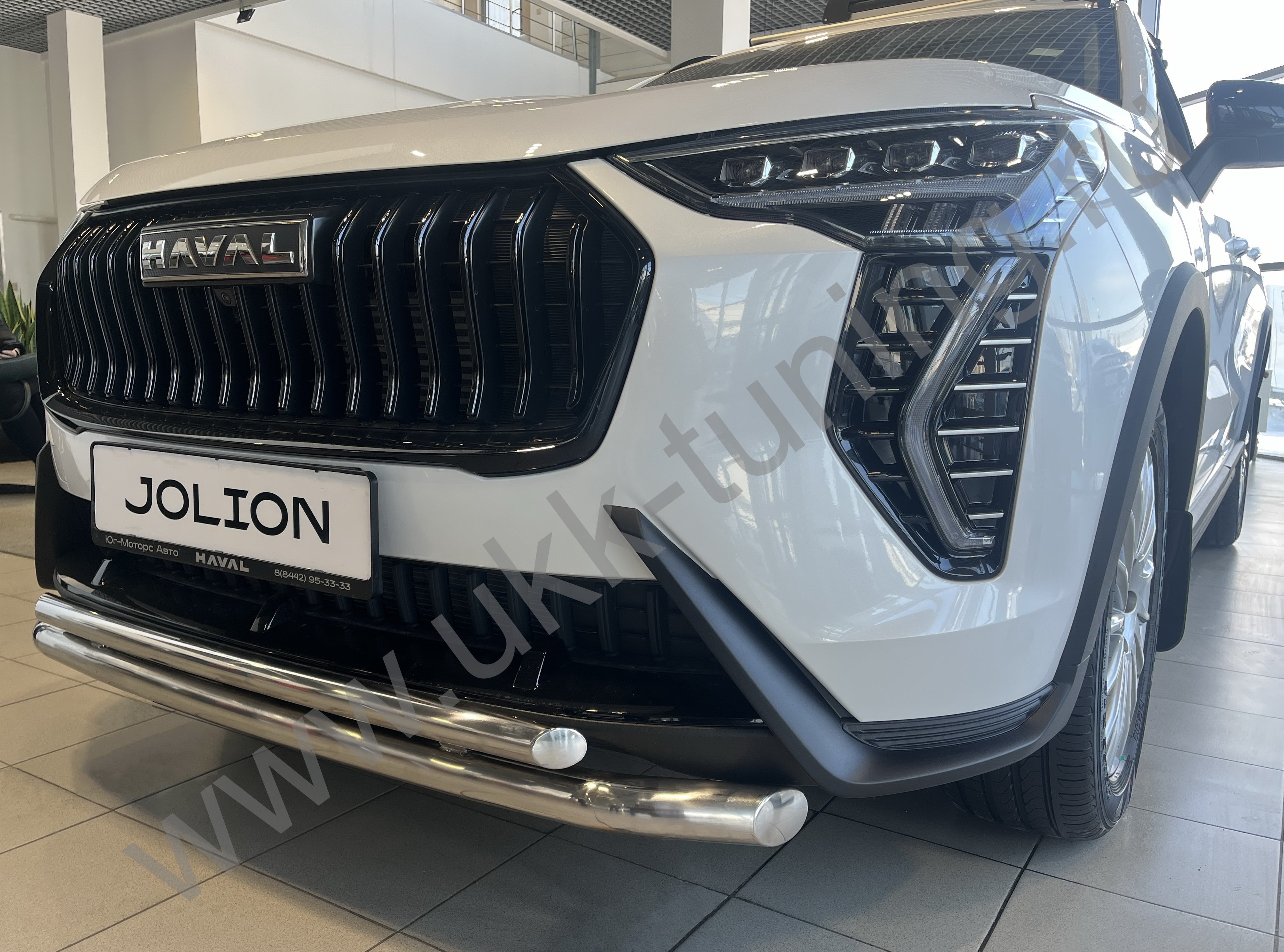 Защита переднего бампера двойная Haval Jolion с 2024