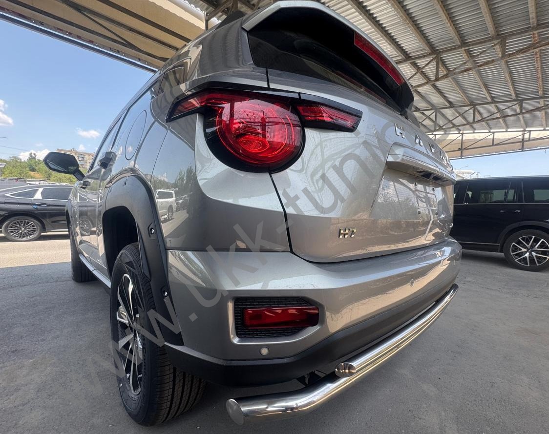 Защита заднего бампера двойная Haval H7 с 2025