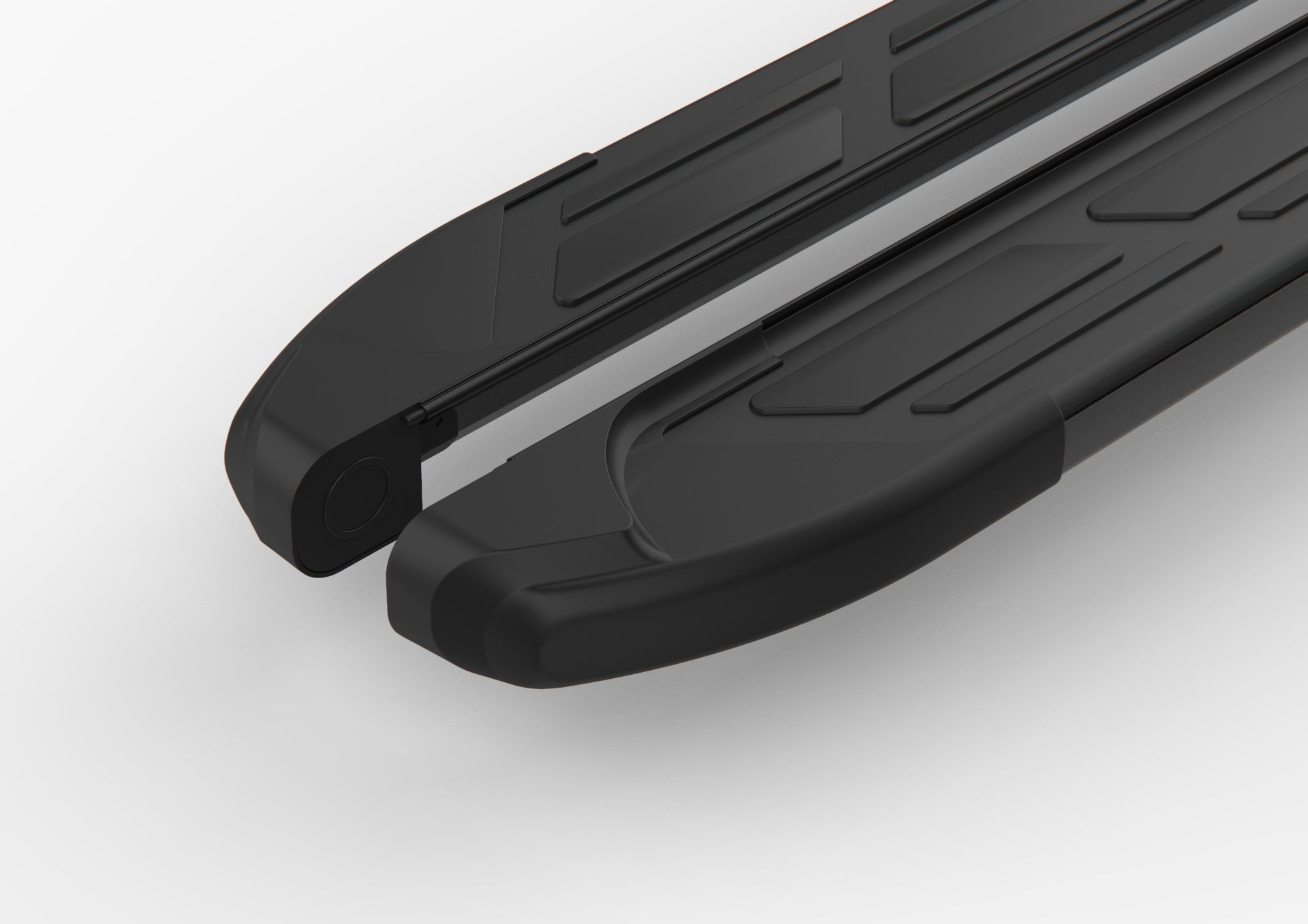 Боковые подножки Kia Sportage 5 с 2021 (модель Corund Black) Боковые подножки Kia Sportage 5 с 2021 (модель Corund Black)