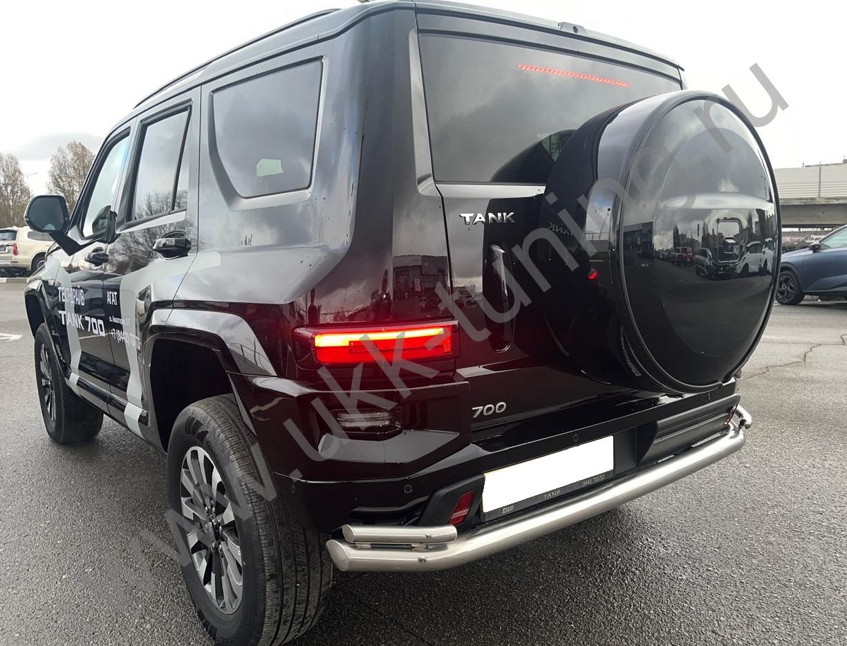 Защита заднего бампера двойная Tank 700 с 2024