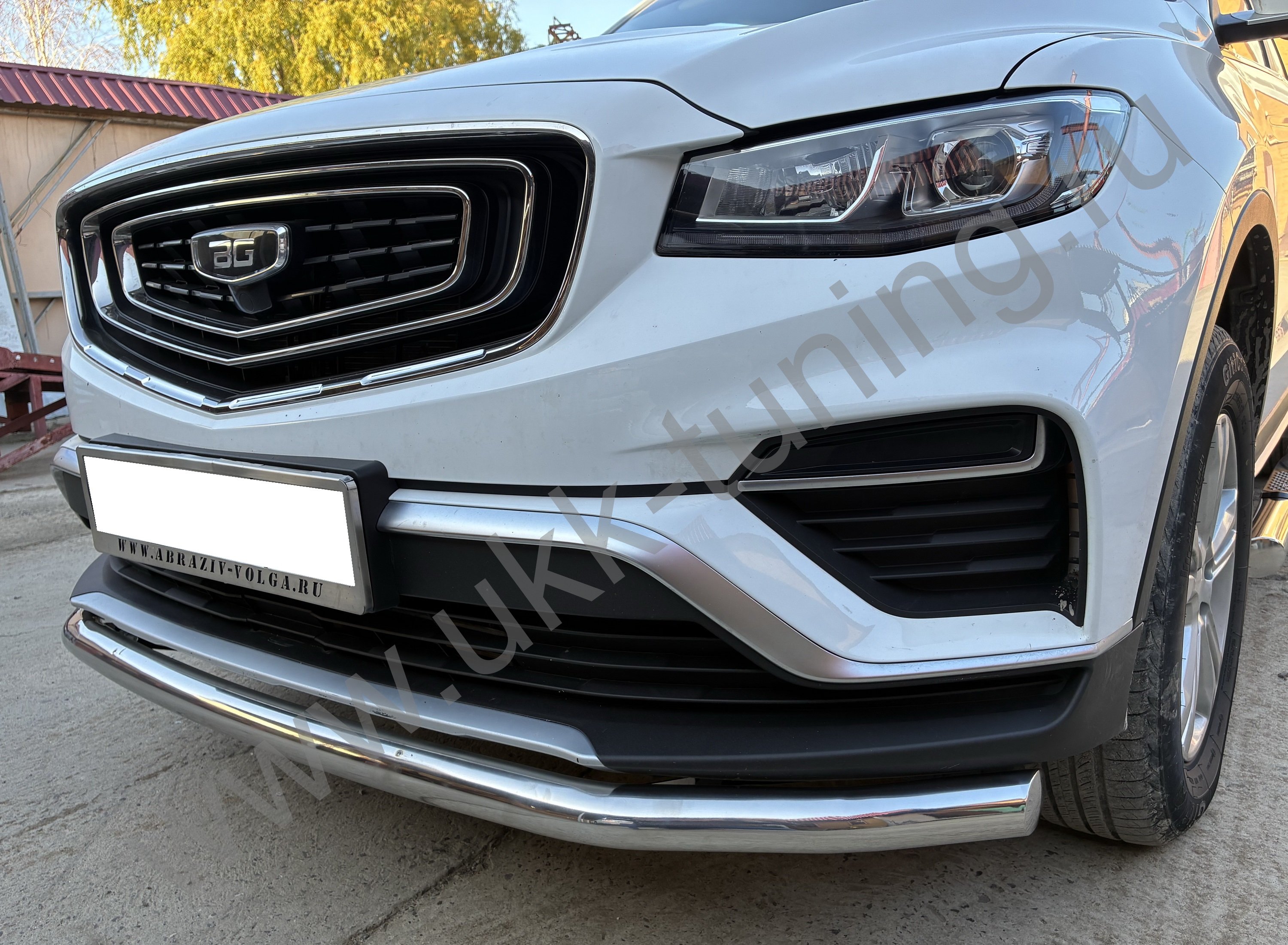 Защита переднего бампера Geely Atlas Pro с 2021