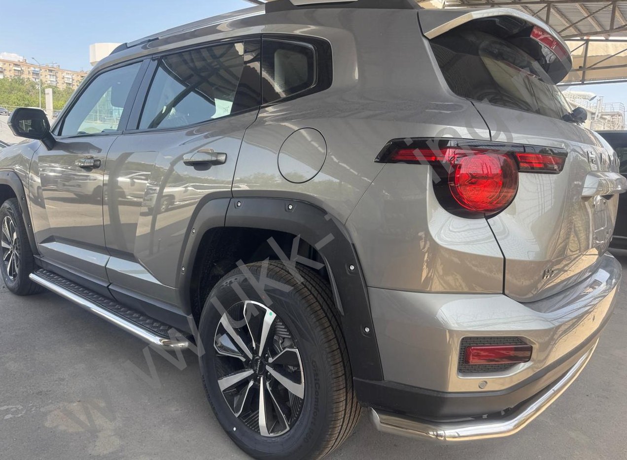 Защита заднего бампера угловая большая Haval H7 с 2025