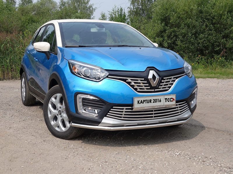 Накладка на решётку радиатора Renault Kaptur с 2016 Накладка на решётку радиатора Renault Kaptur с 2016
