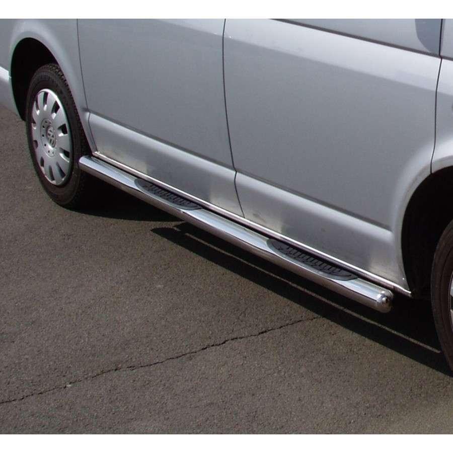 Боковые подножки Volkswagen T6 с 2015-2021 труба с проступью