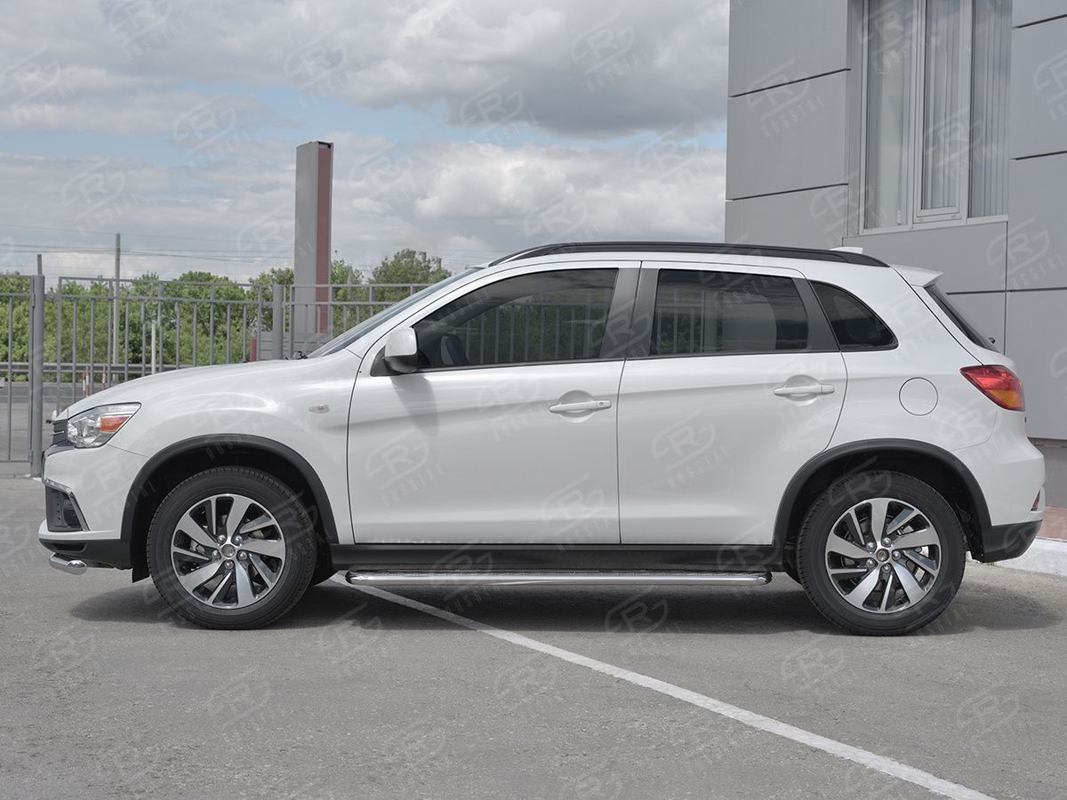 MITSUBISHI ASX 2017- Пороги труба d42 с листом (Лист нерж, проф нерж) (вариант 3) MASL-0029603 MITSUBISHI ASX 2017- Пороги труба d42 с листом (Лист нерж, проф нерж) (вариант 3) MASL-0029603