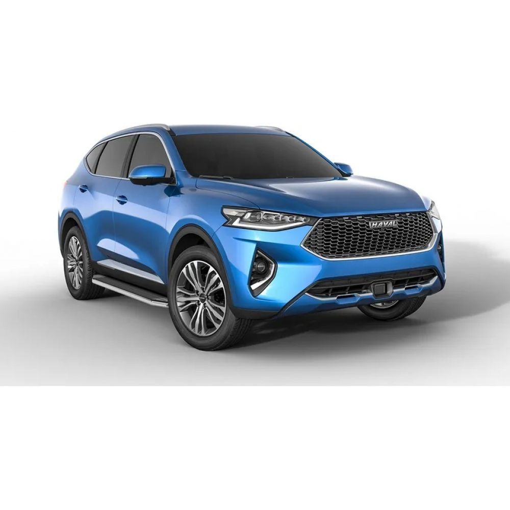 Боковые подножки Haval F7 с 2024 площадка Premium