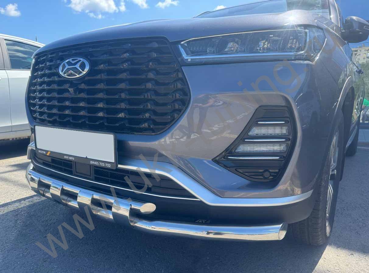 Защита переднего бампера двойная с перемычками Xcite X-Cross 7 с 2024