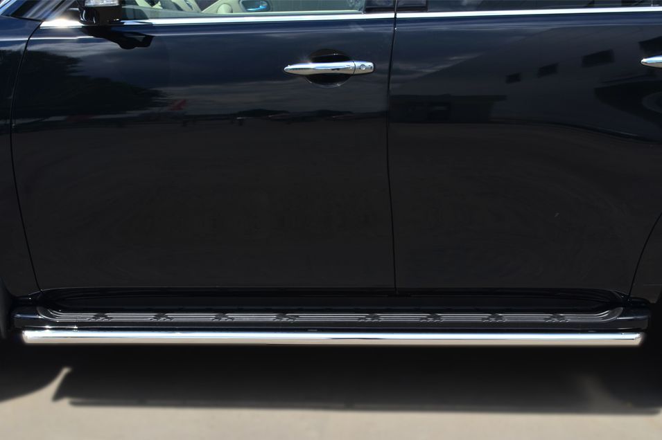 Nissan Patrol 2014- Защита порогов d42 PATT-001732