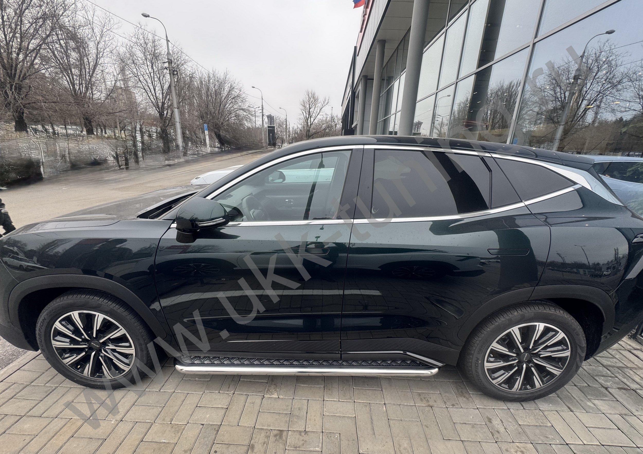 Боковые подножки Jetour Dashing с 2022 труба