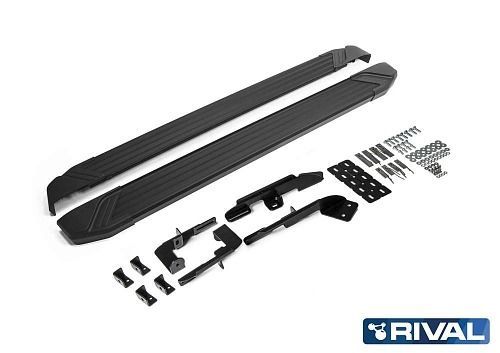 Боковые подножки Lada Xray Cross с 2018 площадка Black