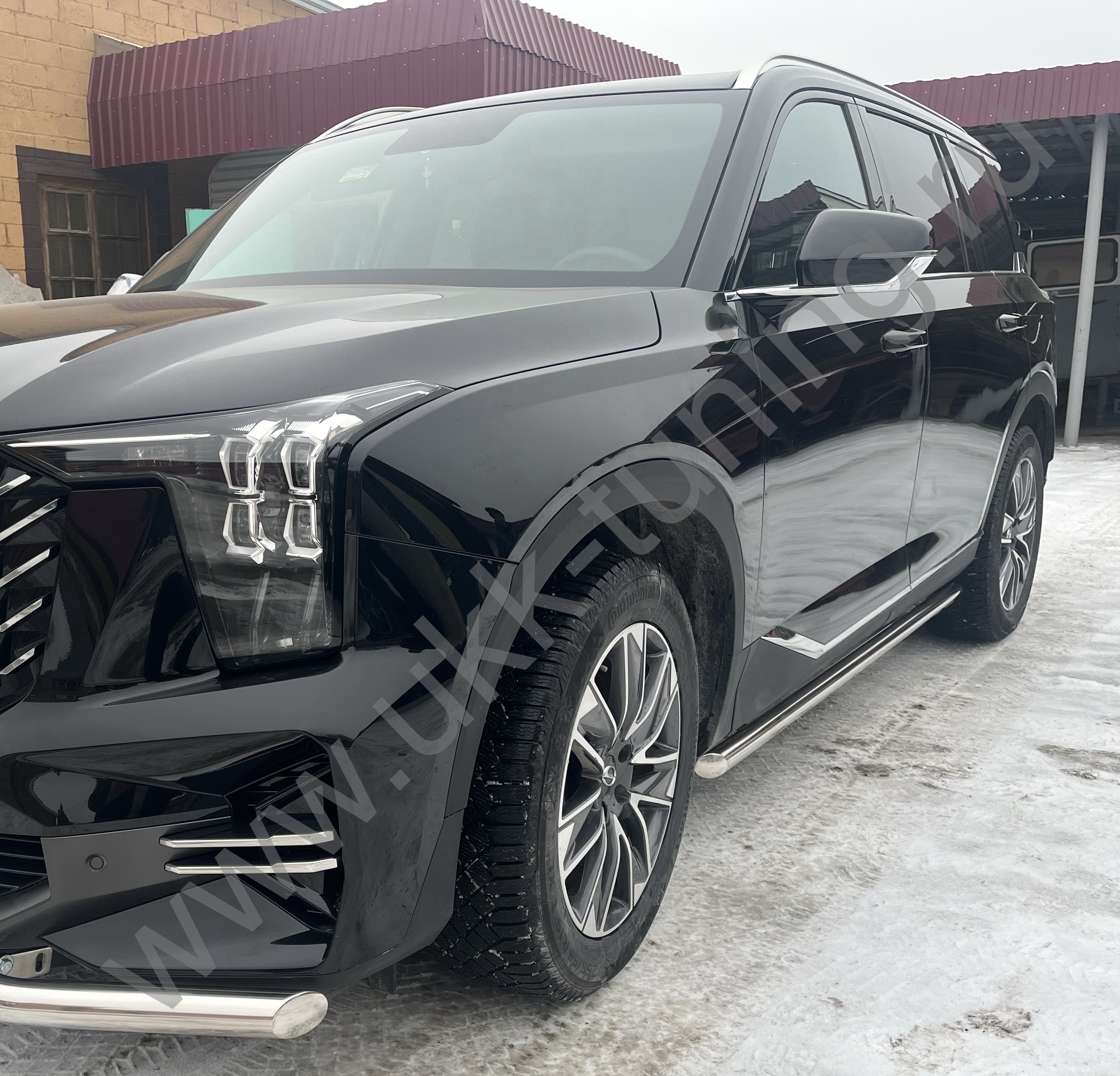 Боковые подножки GAC GS8 с 2025 труба