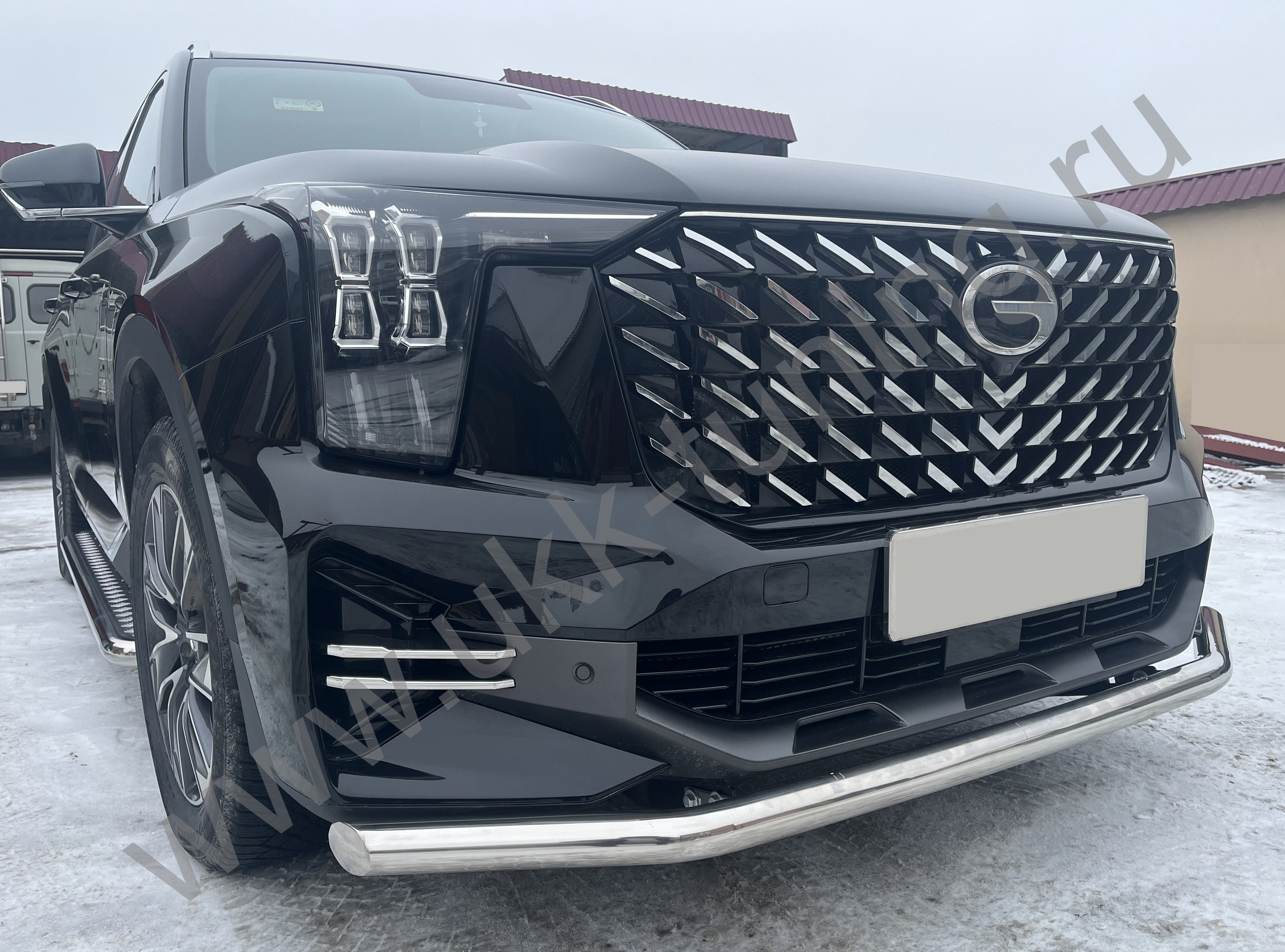 Защита переднего бампера GAC GS8 с 2023