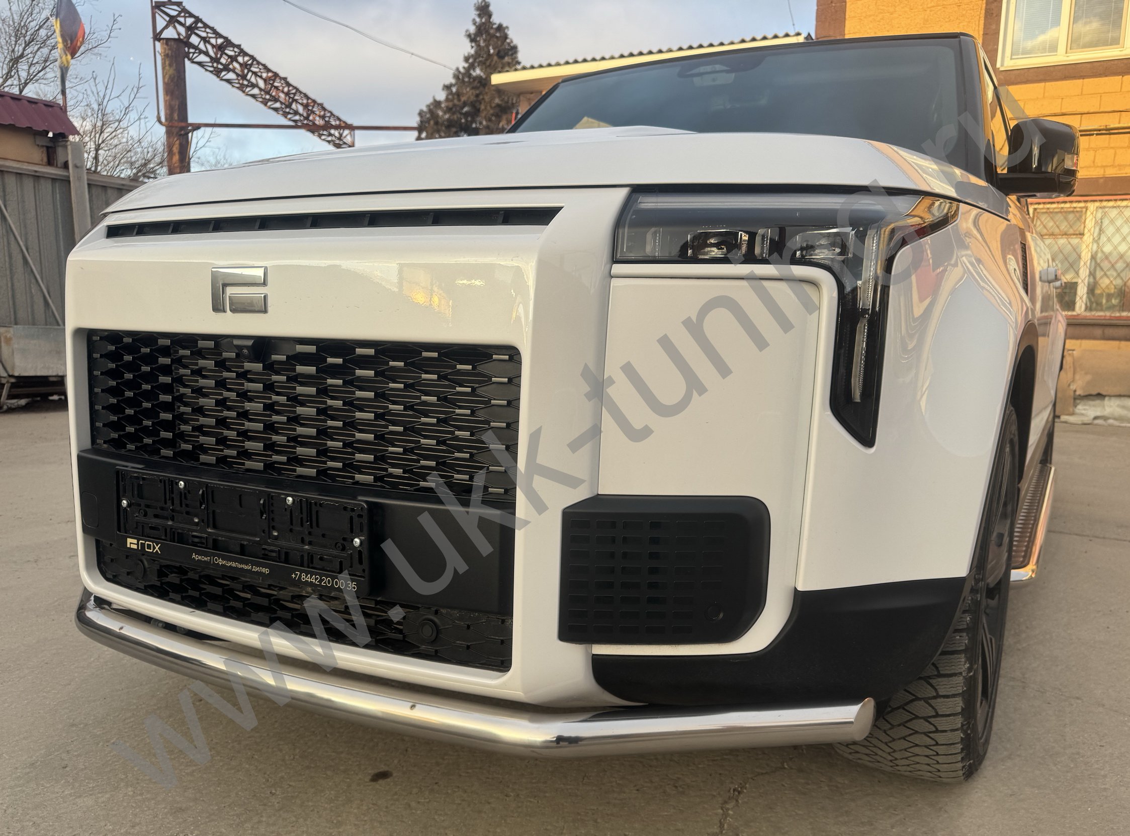 Защита переднего бампера ROX 01